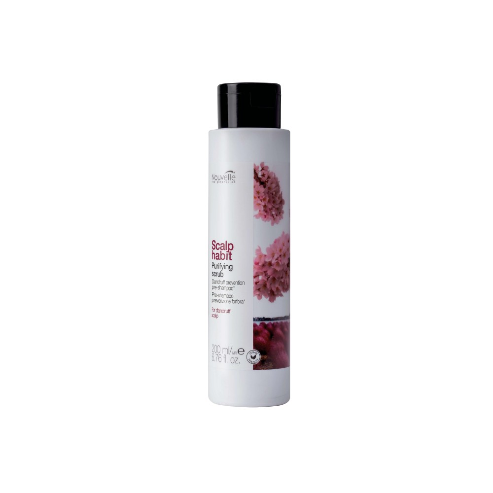 פילינג קרקפת Nouvelle Scalp Habit למניעת קשקשים בבקבוק לבן