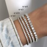 צמיד טניס מכסף לאישה - פרט העיצוב