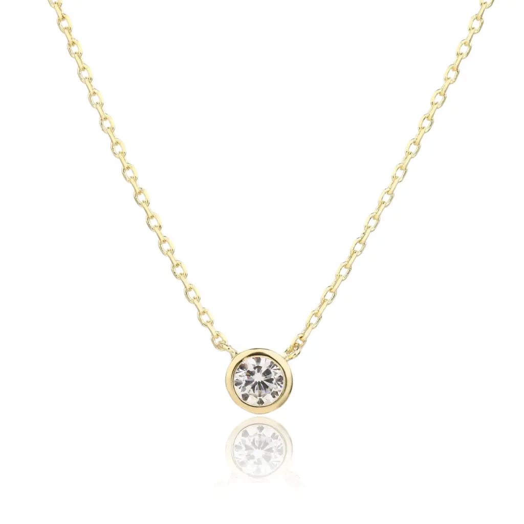 שרשרת משובצת בציפוי זהב לאישה מבית הממלכה